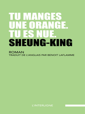 cover image of Tu manges une orange. Tu es nue.